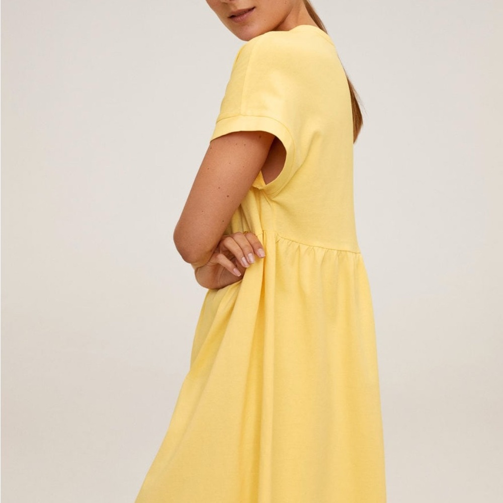 Mango Yellow Mini Dress